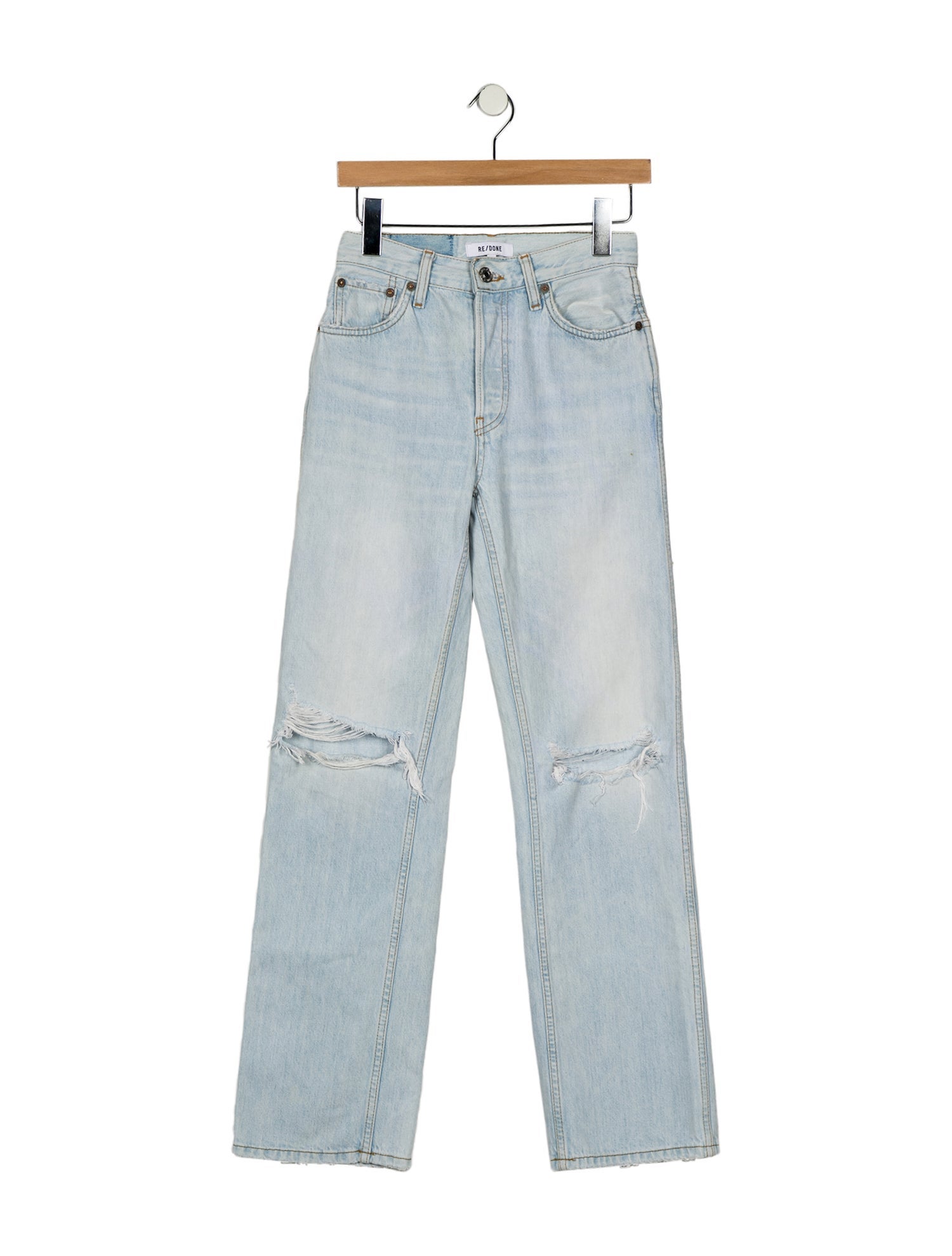 RE/DONE Mid-Rise Straight Leg Jeans