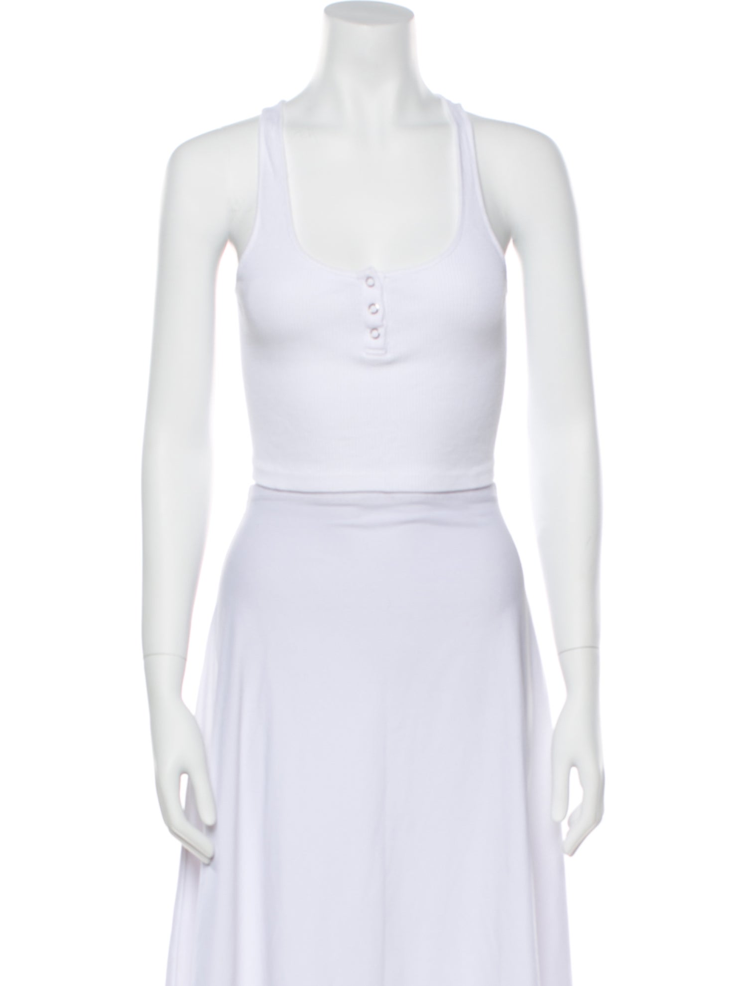 RE/DONE Scoop Neck Sleeveless Crop Top