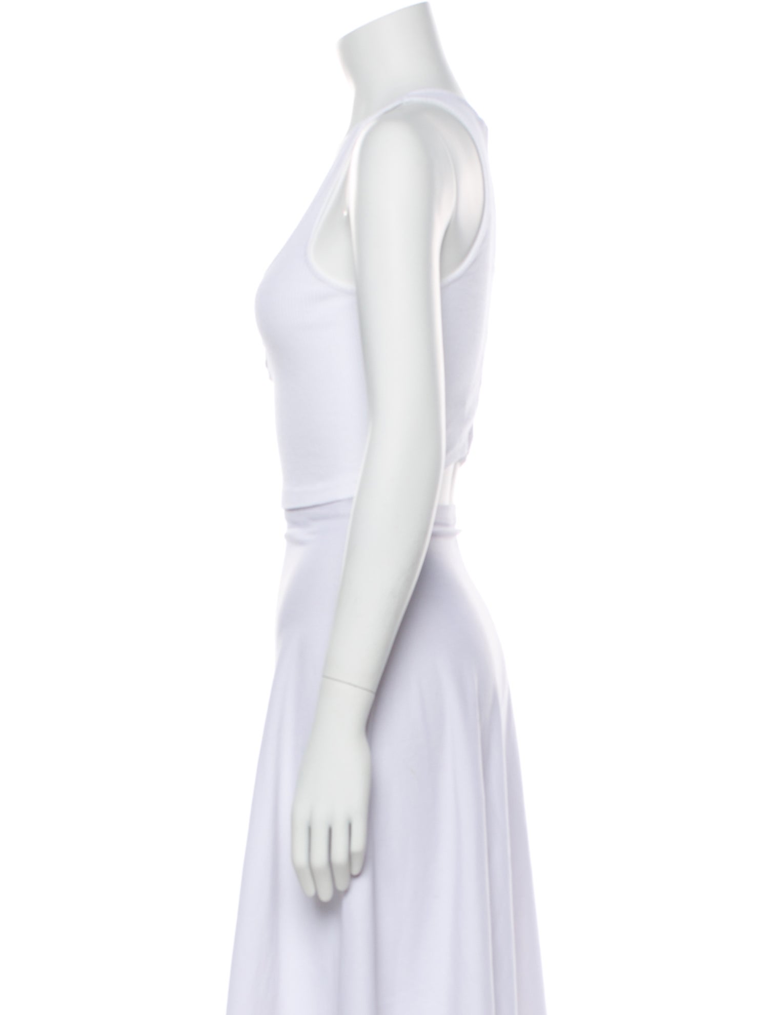 RE/DONE Scoop Neck Sleeveless Crop Top