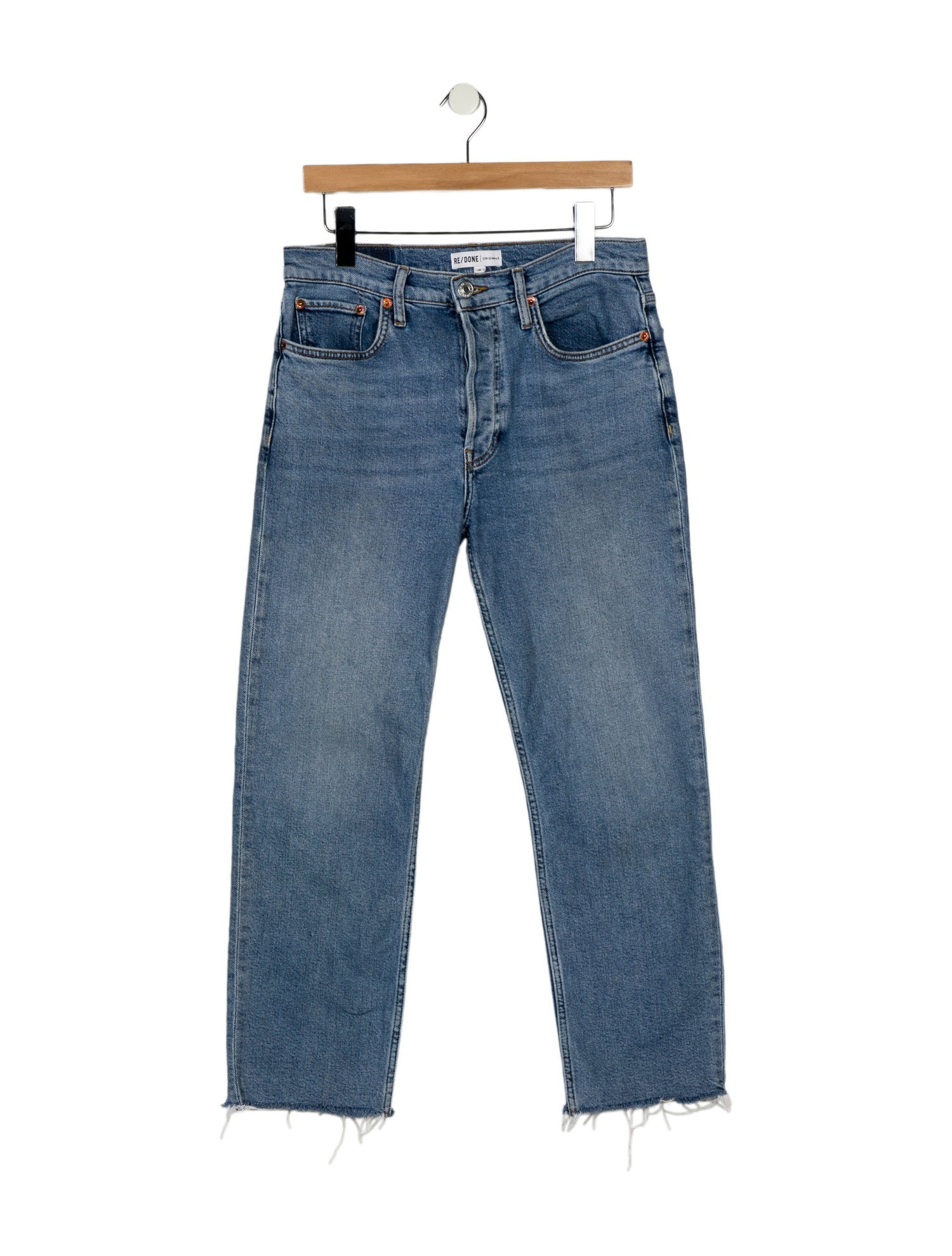 RE/DONE Mid-Rise Straight Leg Jeans
