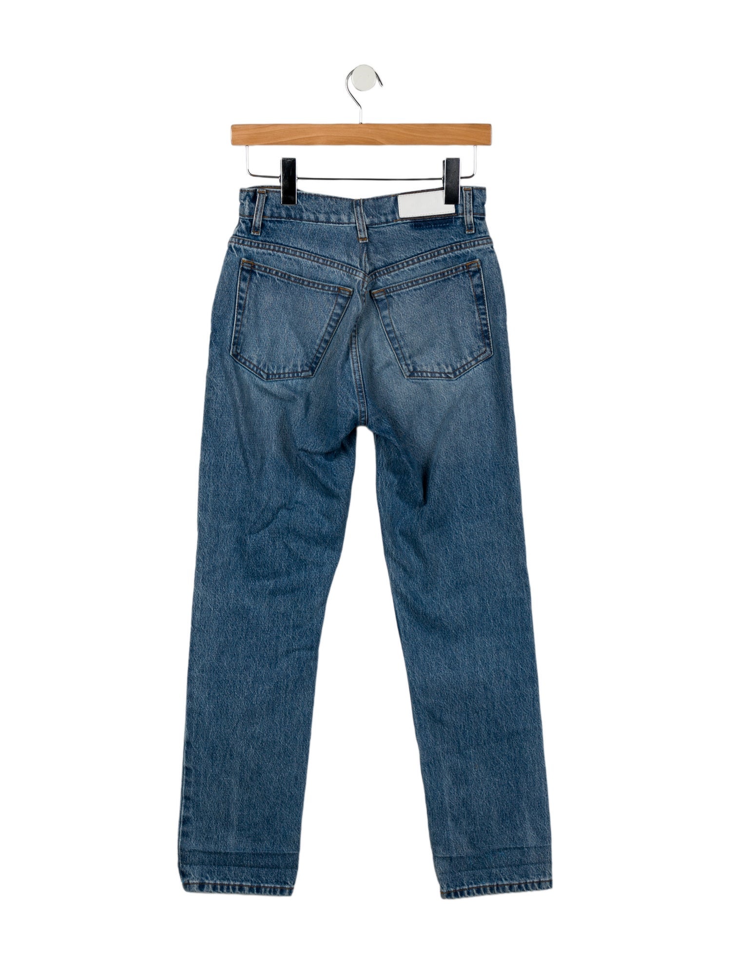 RE/DONE Mid-Rise Straight Leg Jeans