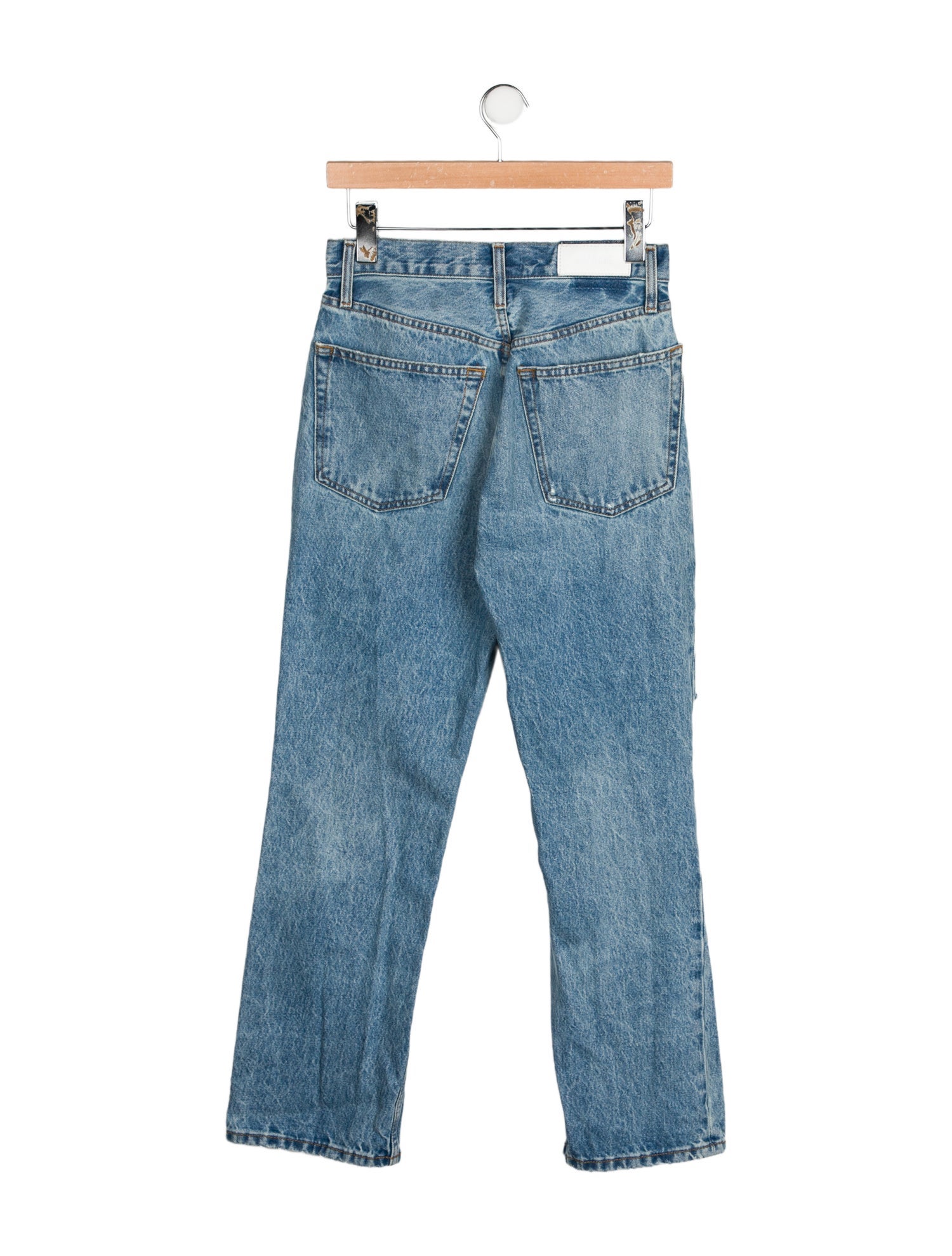 RE/DONE High-Rise Straight Leg Jeans