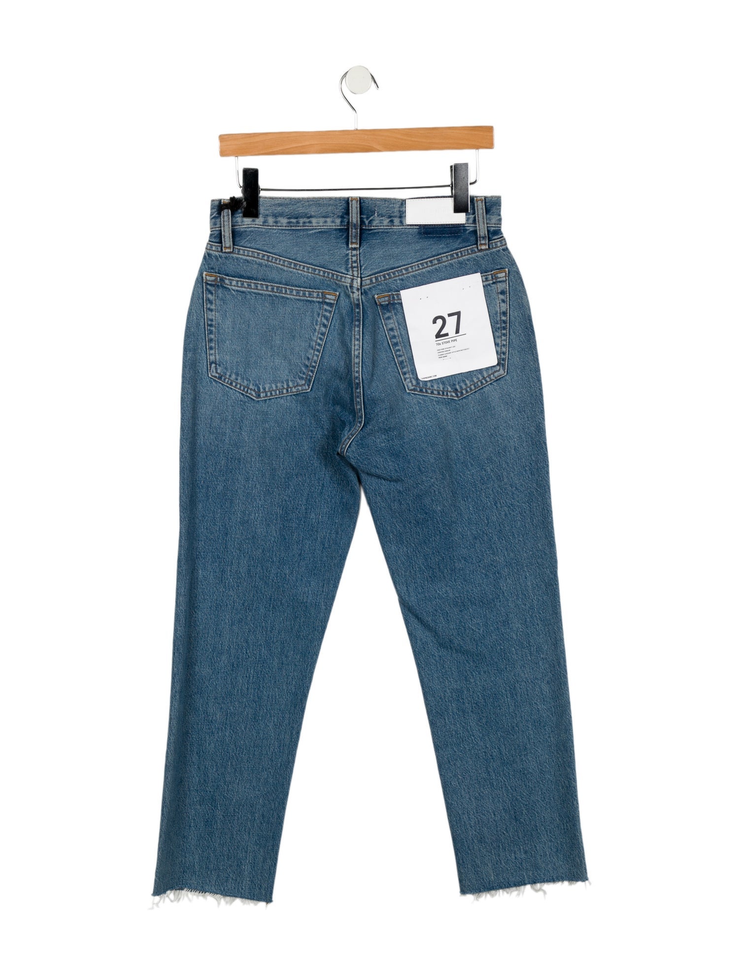 RE/DONE High-Rise Straight Leg Jeans