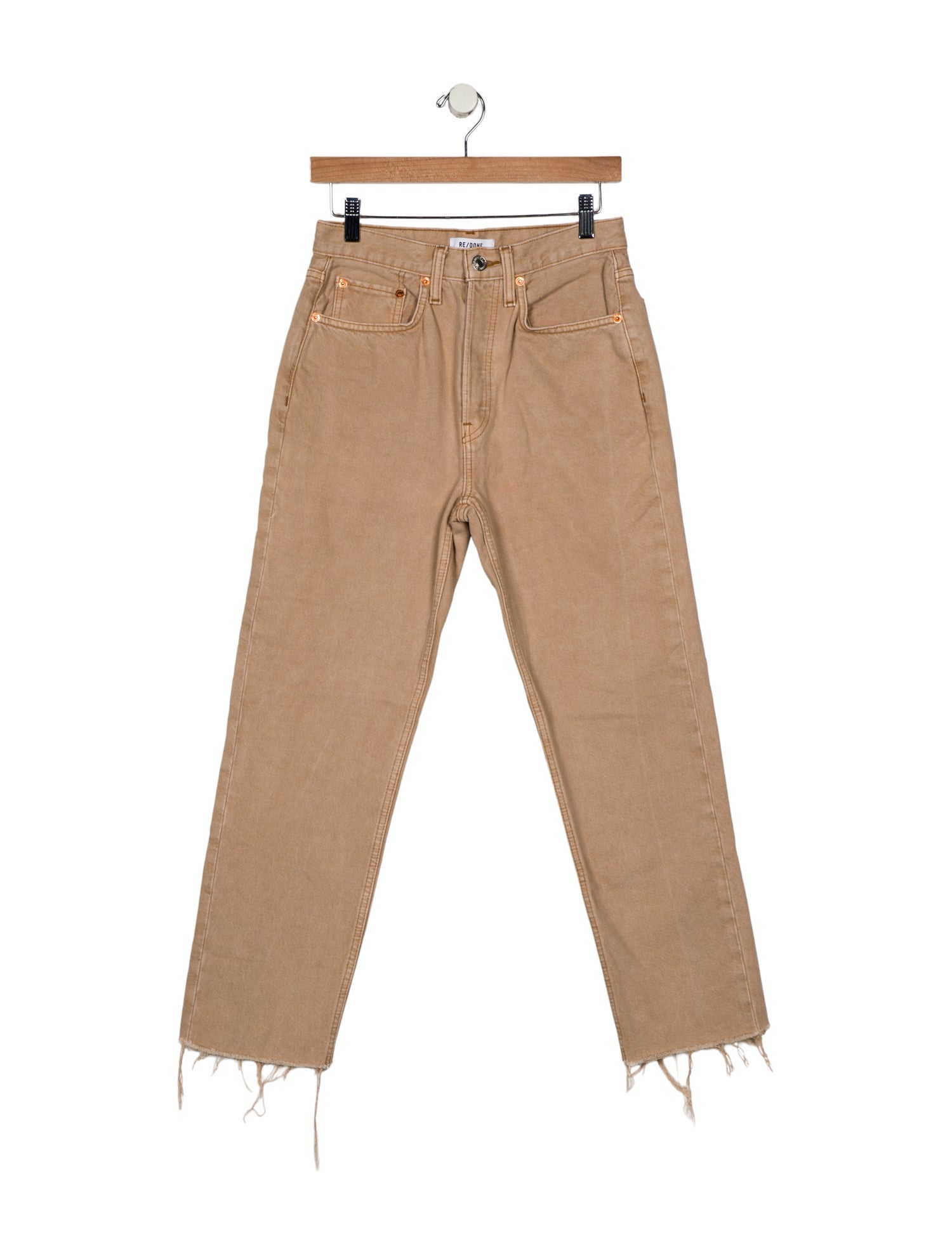 RE/DONE High-Rise Straight Leg Jeans