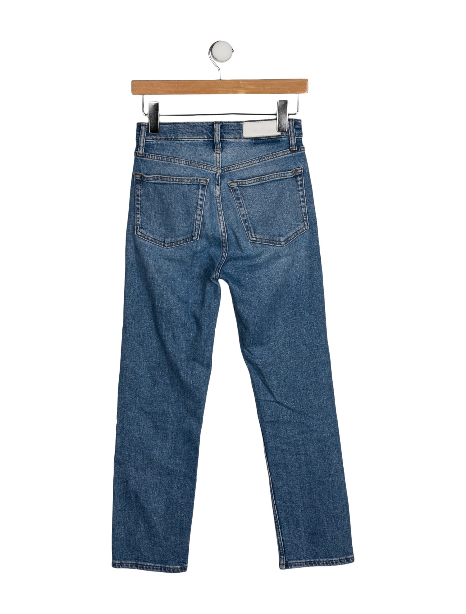 RE/DONE Mid-Rise Straight Leg Jeans