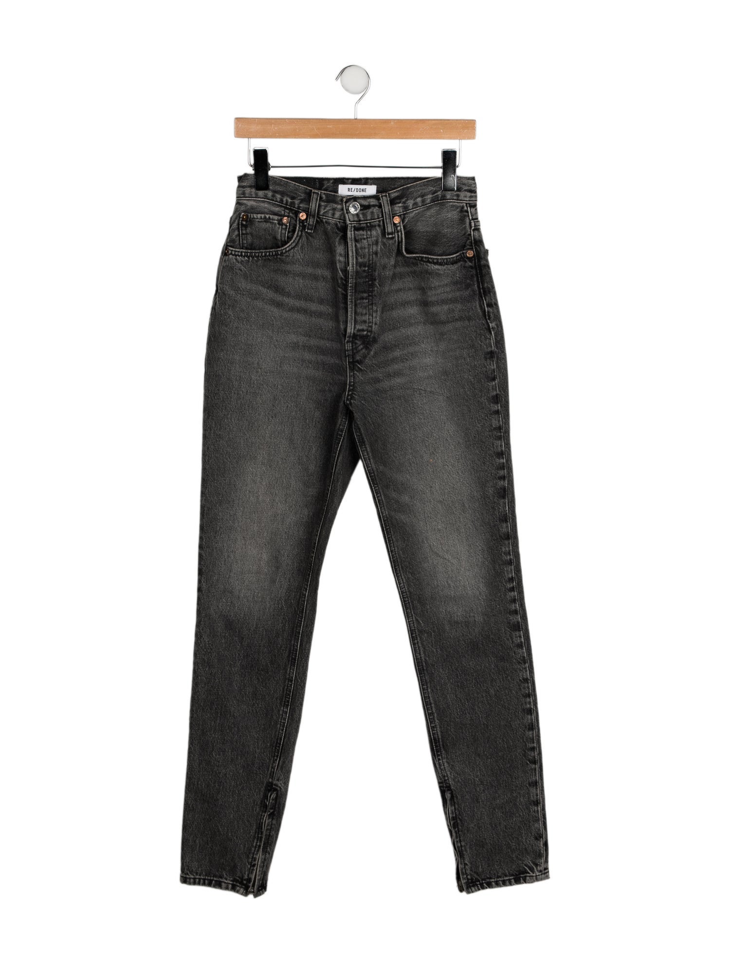 RE/DONE High-Rise Straight Leg Jeans
