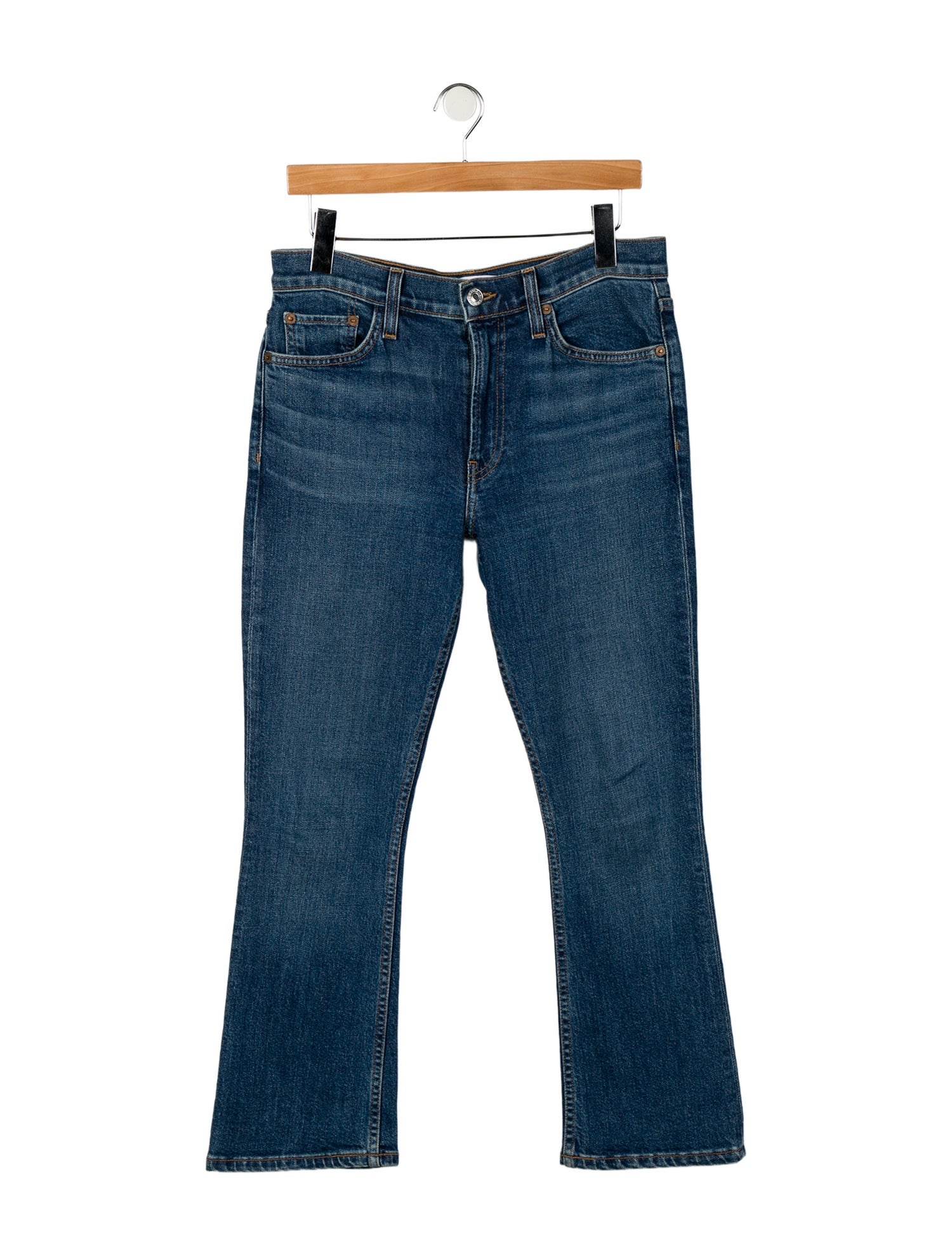 RE/DONE Mid-Rise Straight Leg Jeans