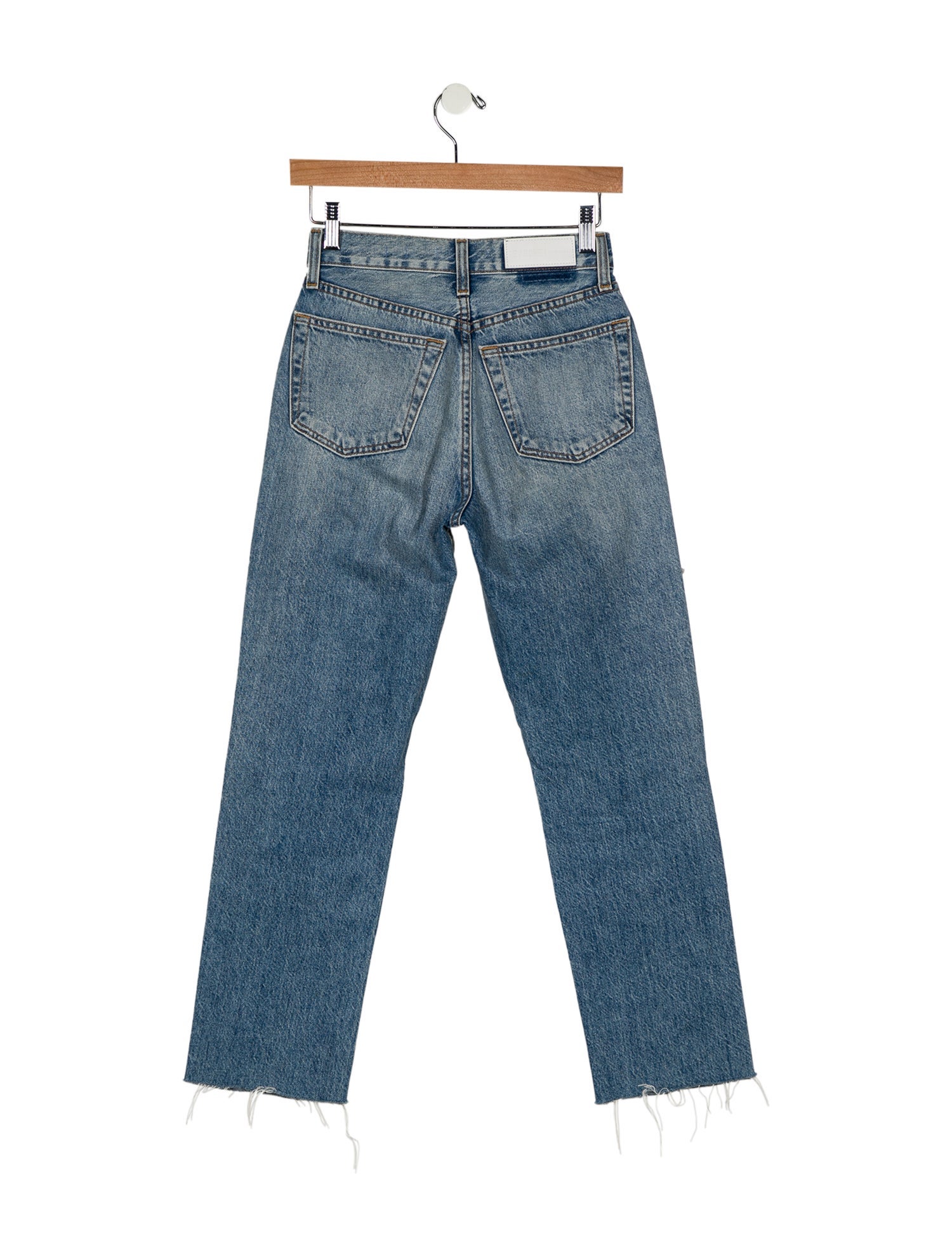 RE/DONE Mid-Rise Straight Leg Jeans