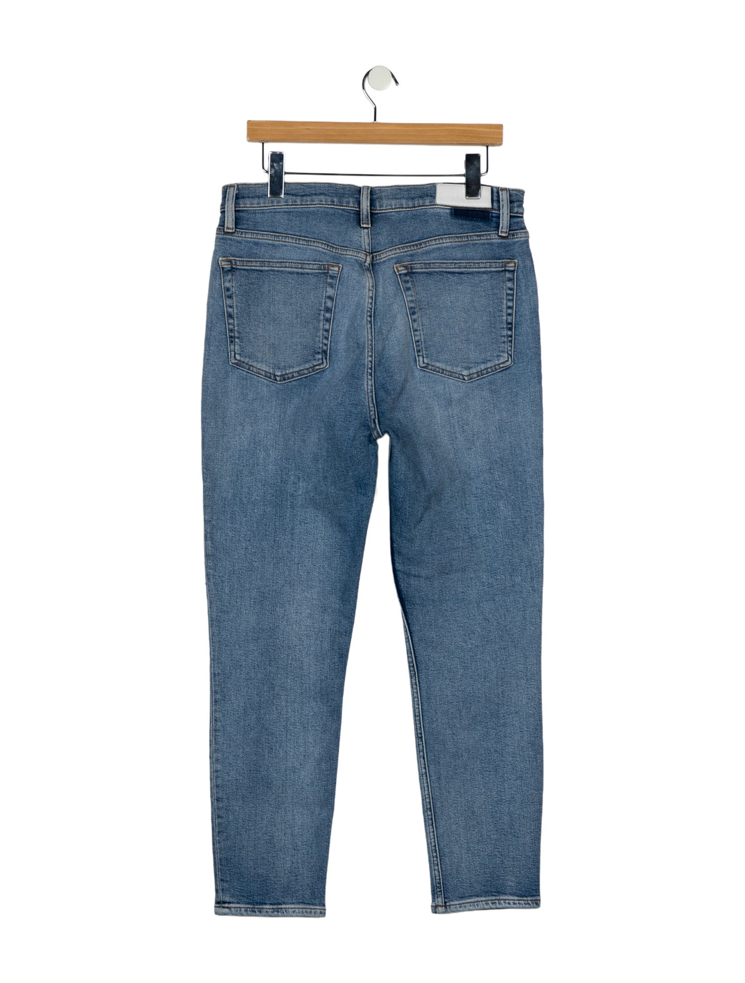 RE/DONE High-Rise Straight Leg Jeans