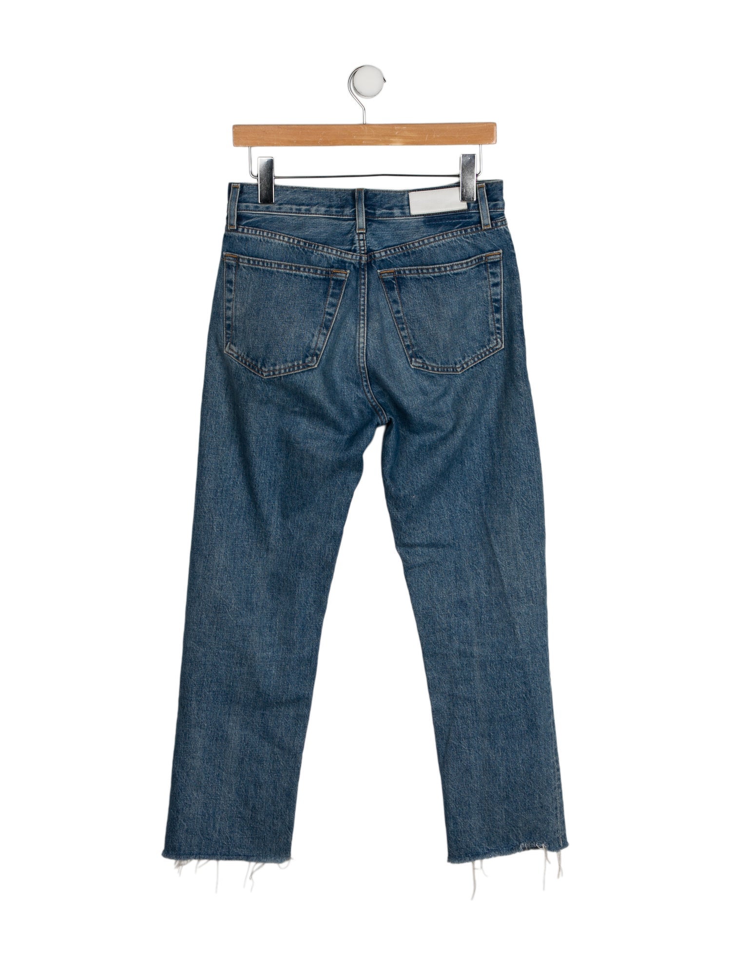RE/DONE High-Rise Straight Leg Jeans