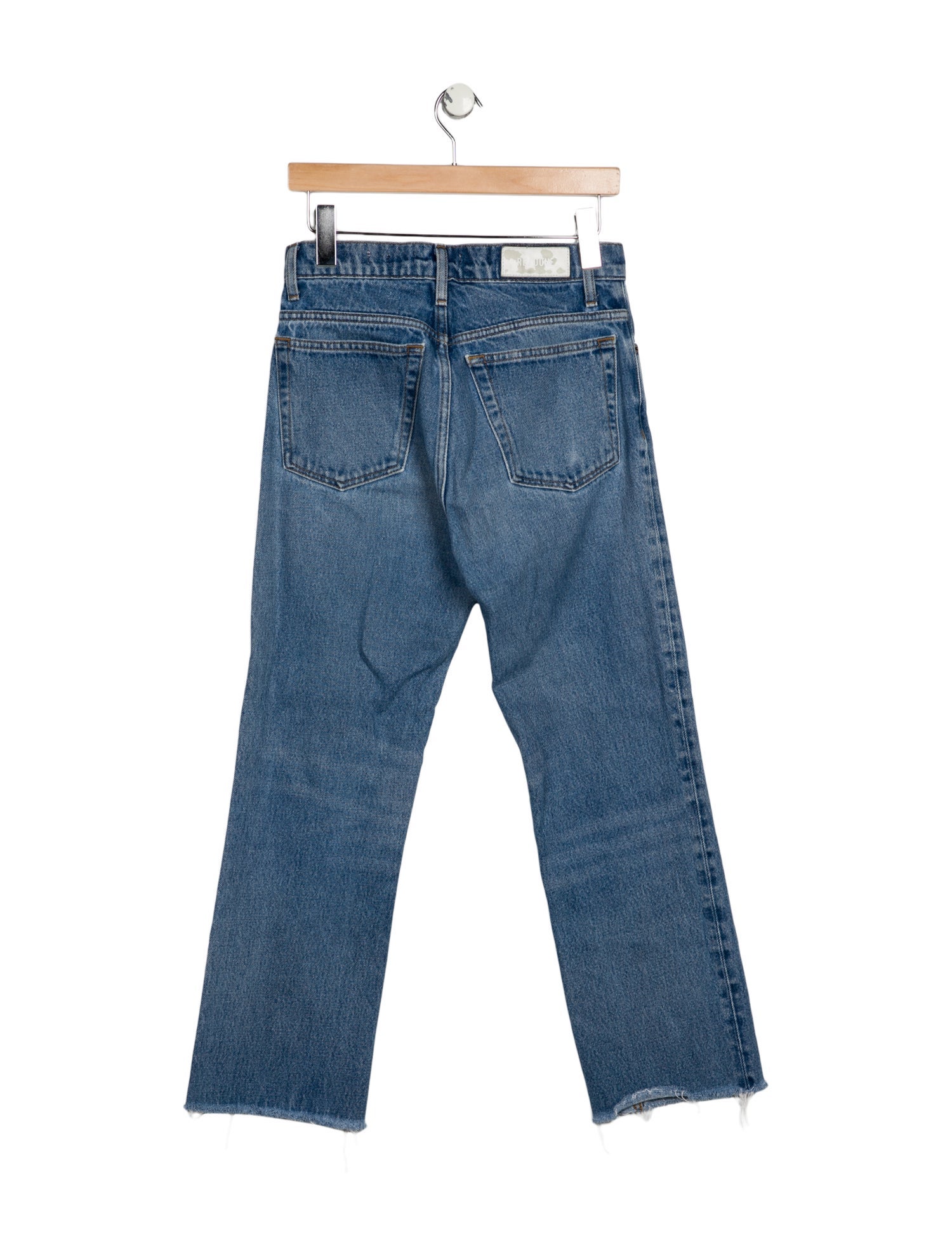 RE/DONE High-Rise Straight Leg Jeans