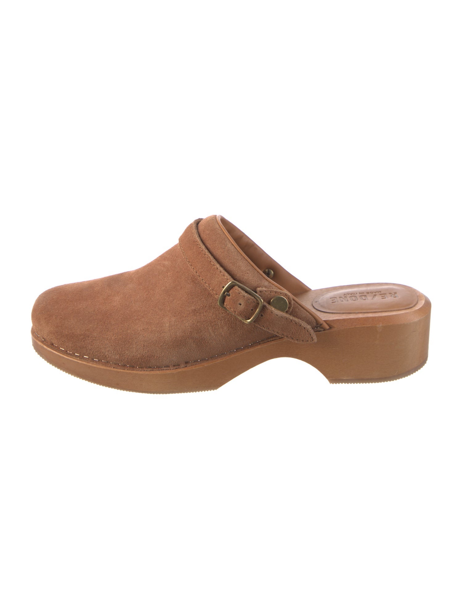 RE/DONE Suede Slides