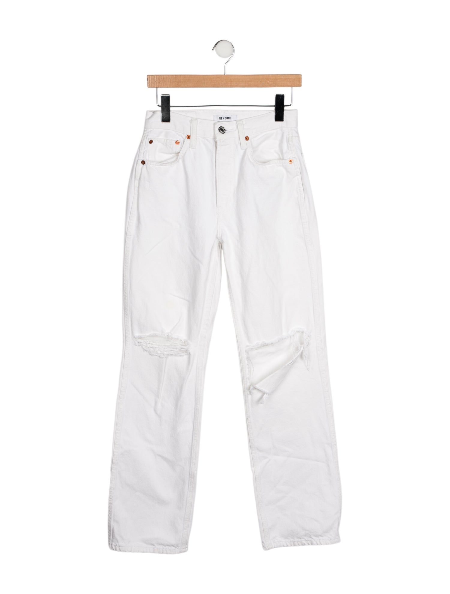 RE/DONE Mid-Rise Straight Leg Jeans