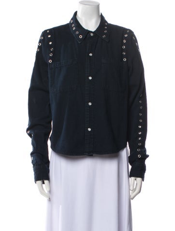 Re/Done Jackets Printed Denim Jacket M