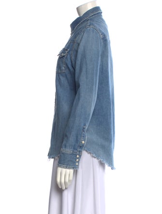 RE/DONE Long Sleeve Button-Up Top