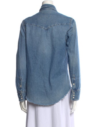 RE/DONE Long Sleeve Button-Up Top