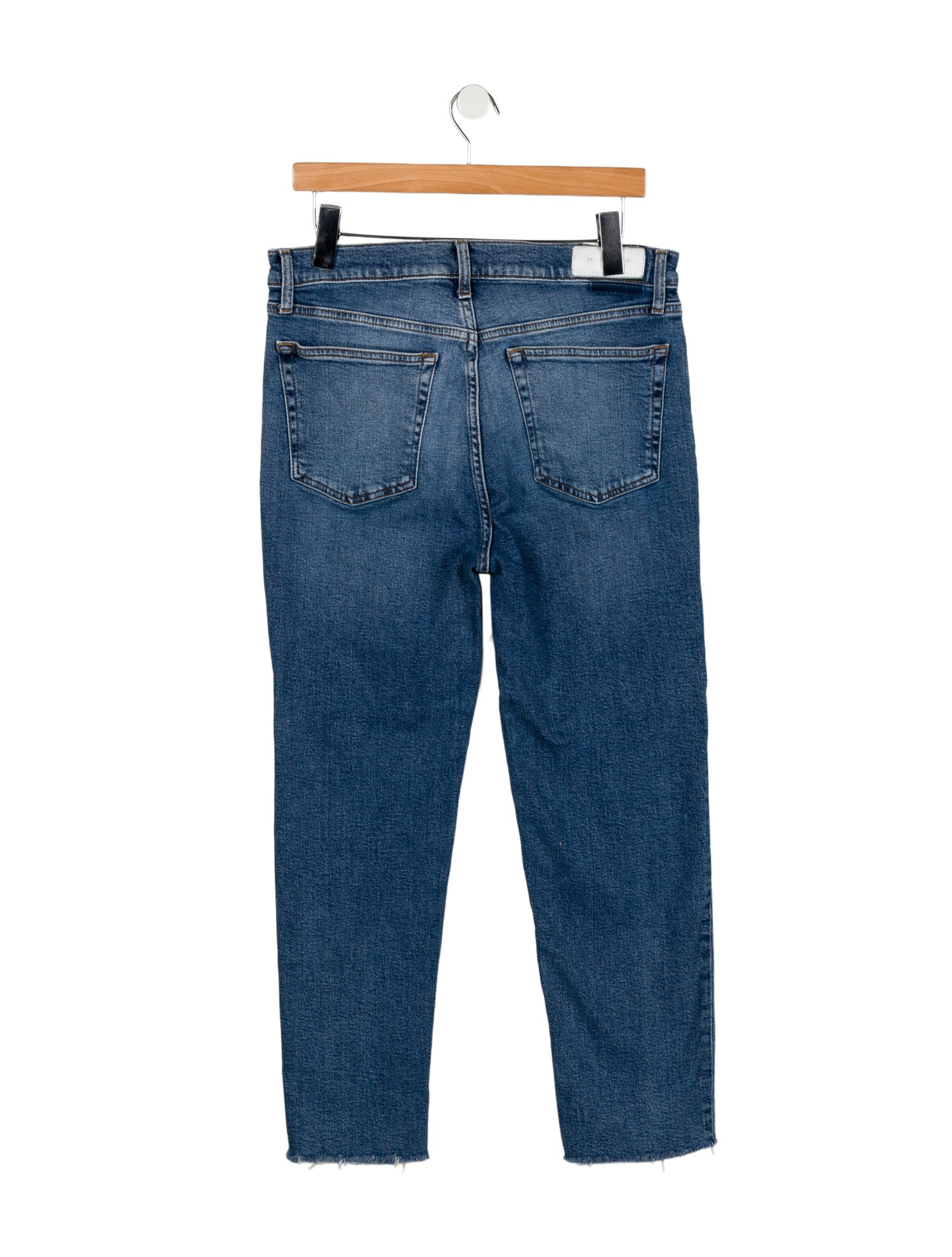 RE/DONE High-Rise Straight Leg Jeans