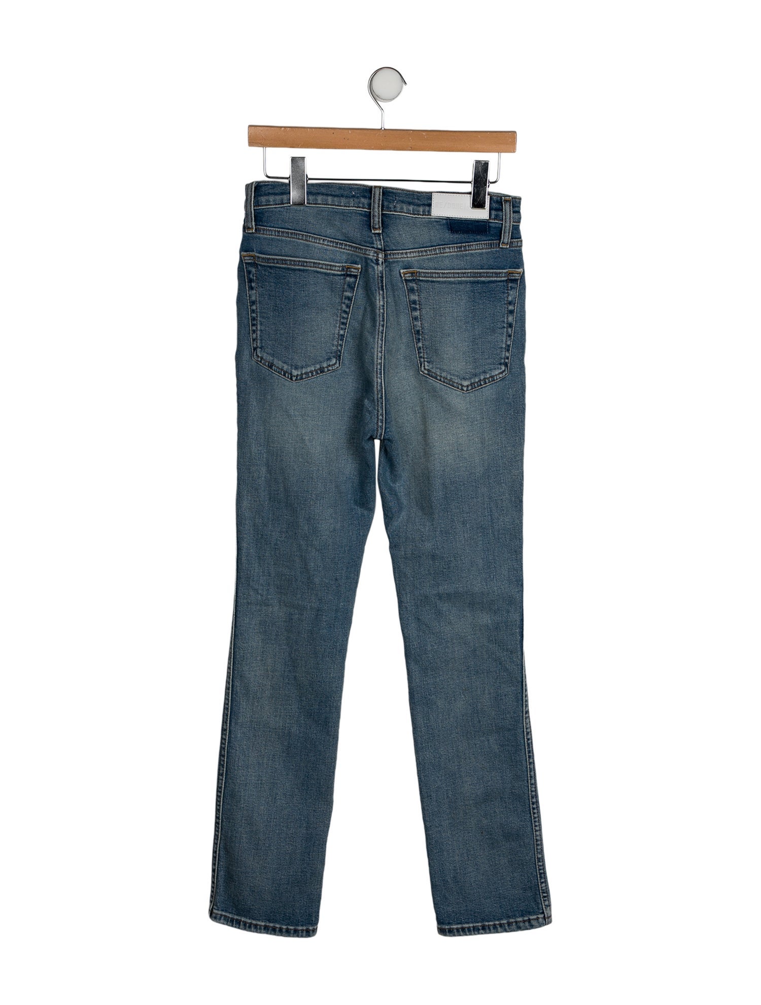 RE/DONE High-Rise Straight Leg Jeans