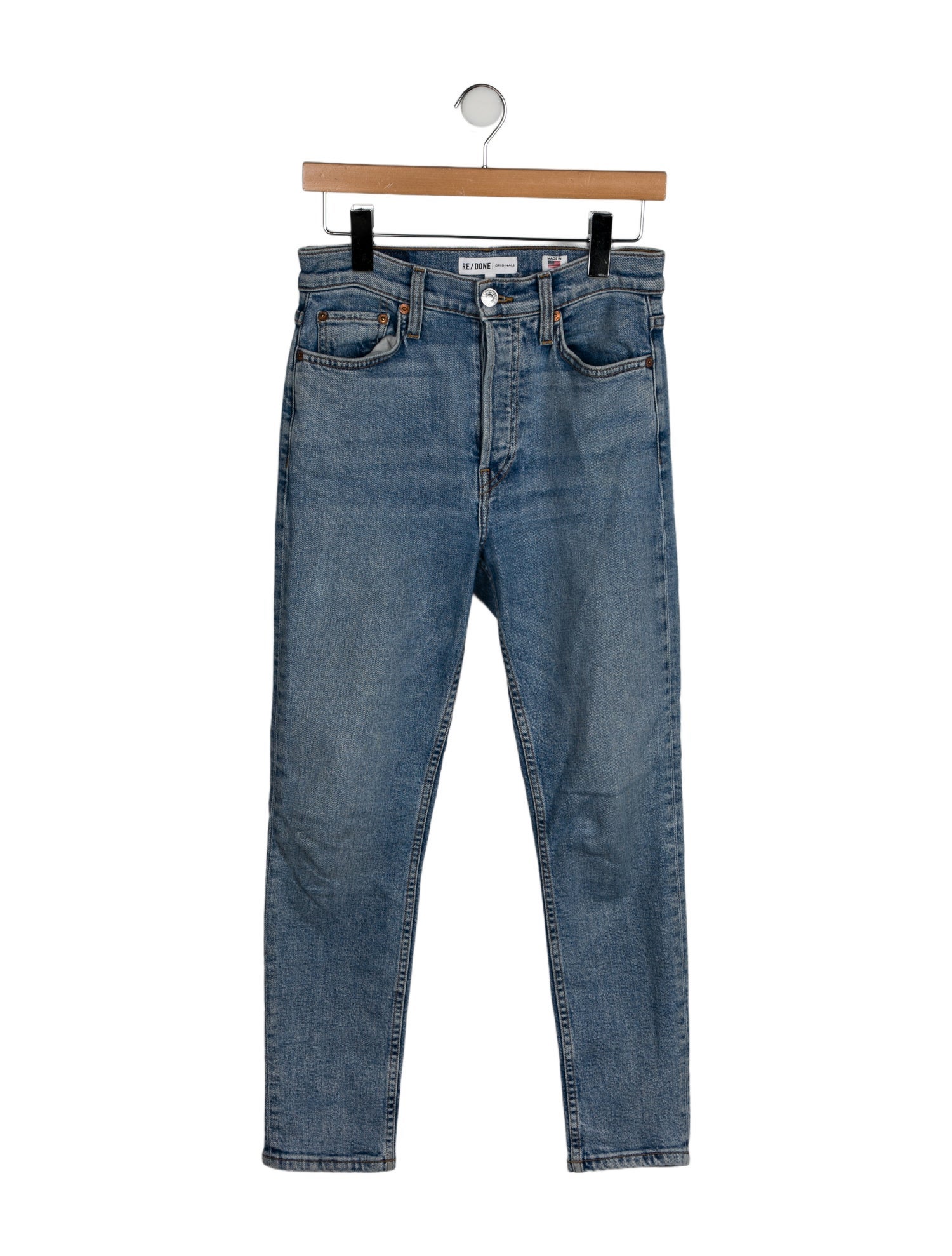 RE/DONE Mid-Rise Skinny Leg Jeans