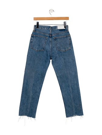 RE/DONE High-Rise Straight Leg Jeans