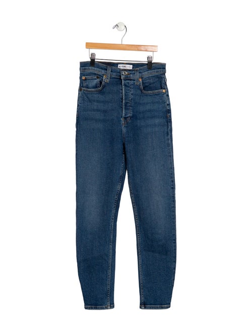 RE/DONE High-Rise Straight Leg Jeans