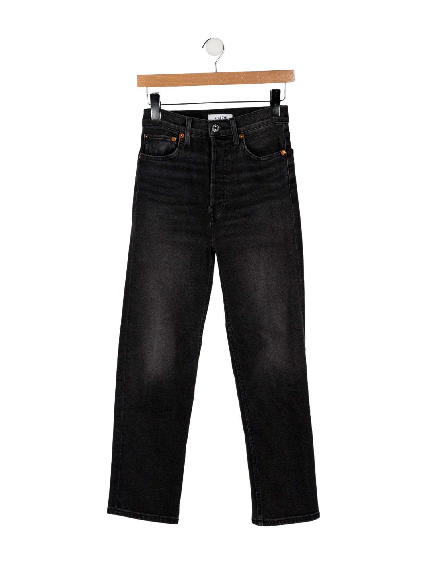 RE/DONE High-Rise Straight Leg Jeans