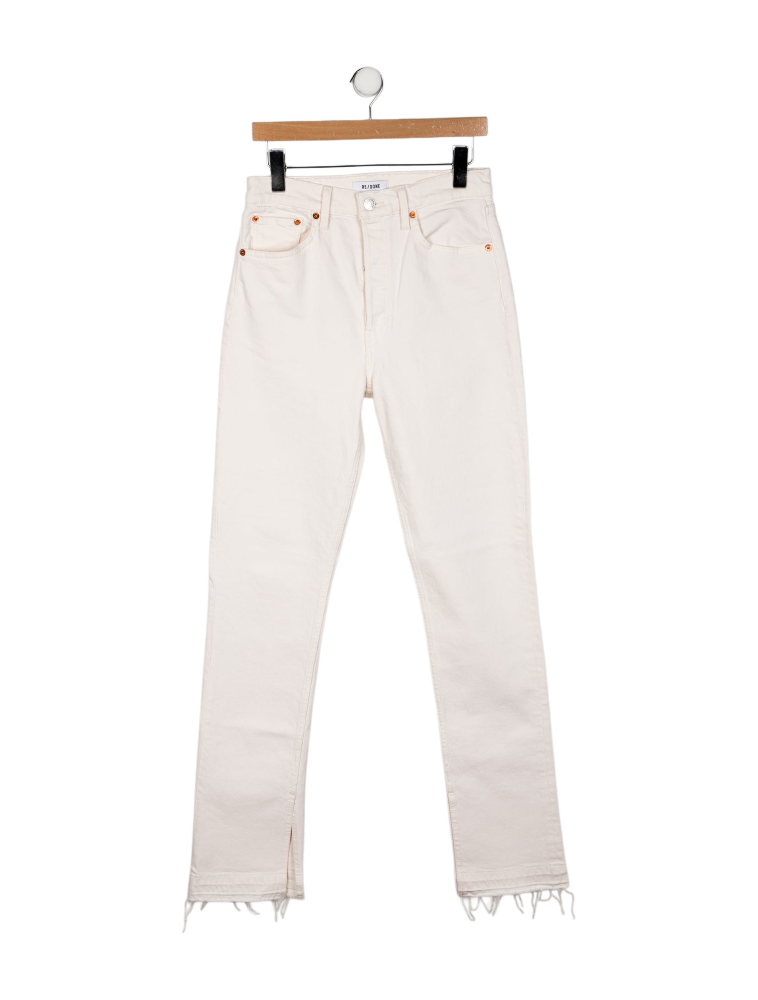RE/DONE High-Rise Straight Leg Jeans