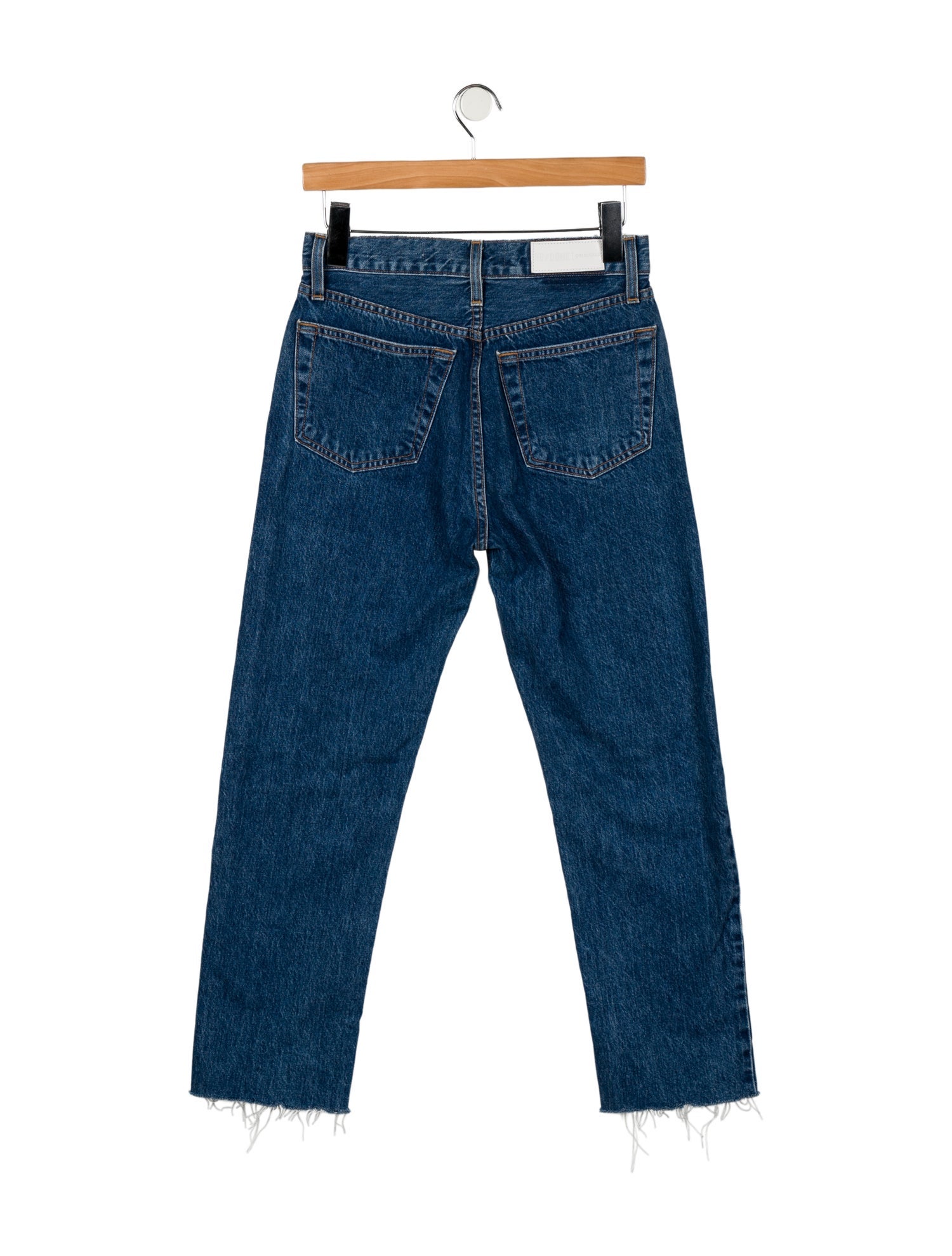 RE/DONE High-Rise Straight Leg Jeans