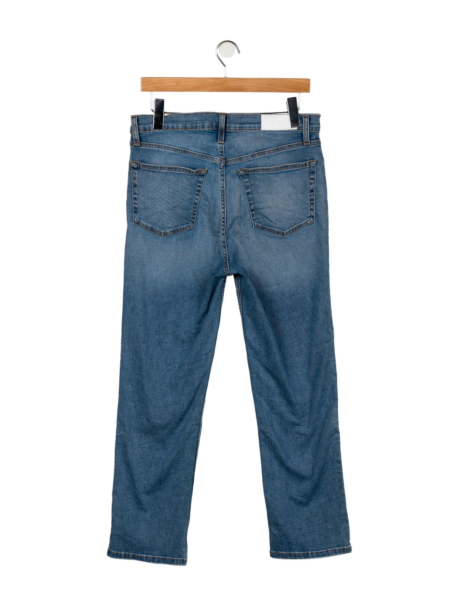 RE/DONE High-Rise Straight Leg Jeans