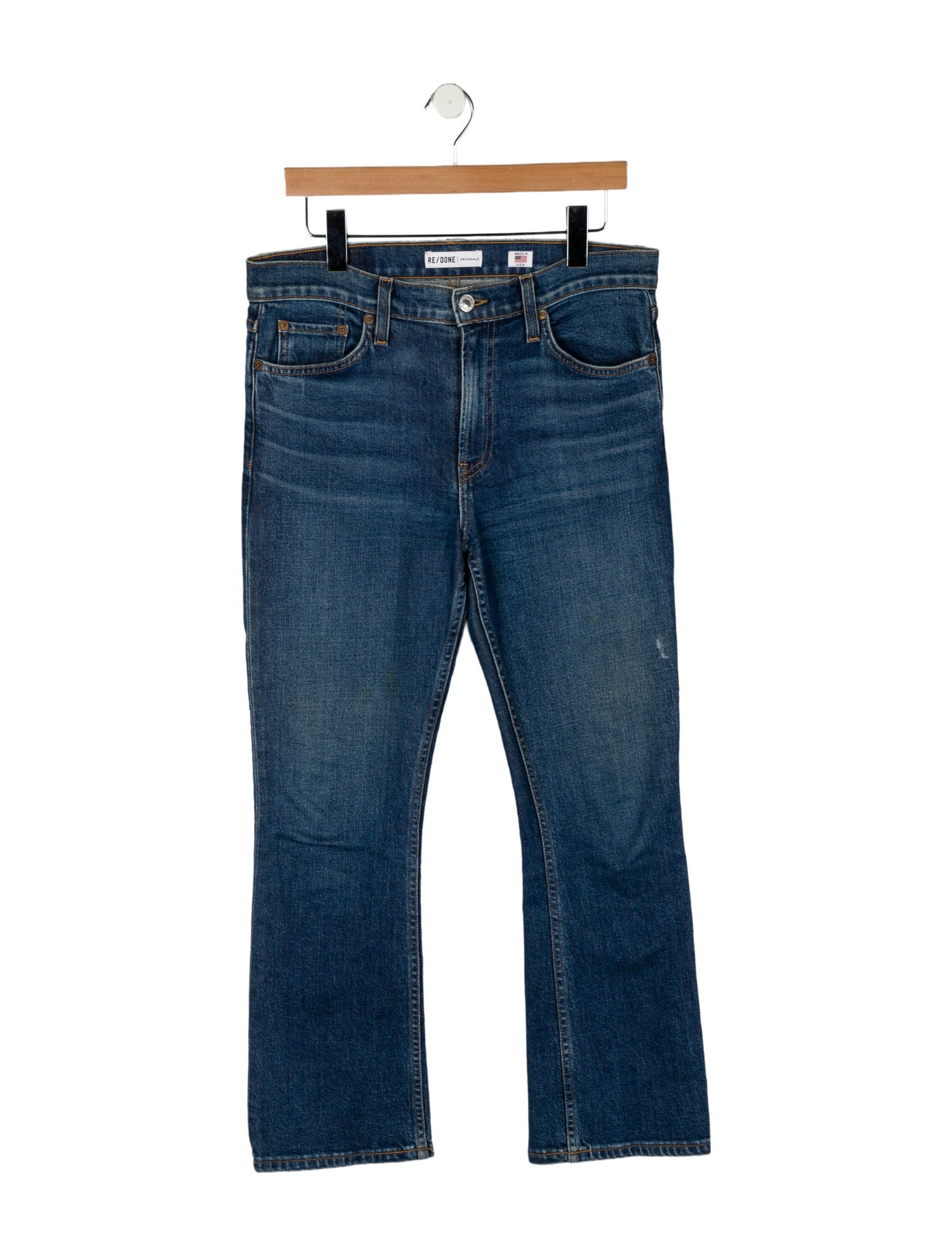 RE/DONE Mid-Rise Straight Leg Jeans