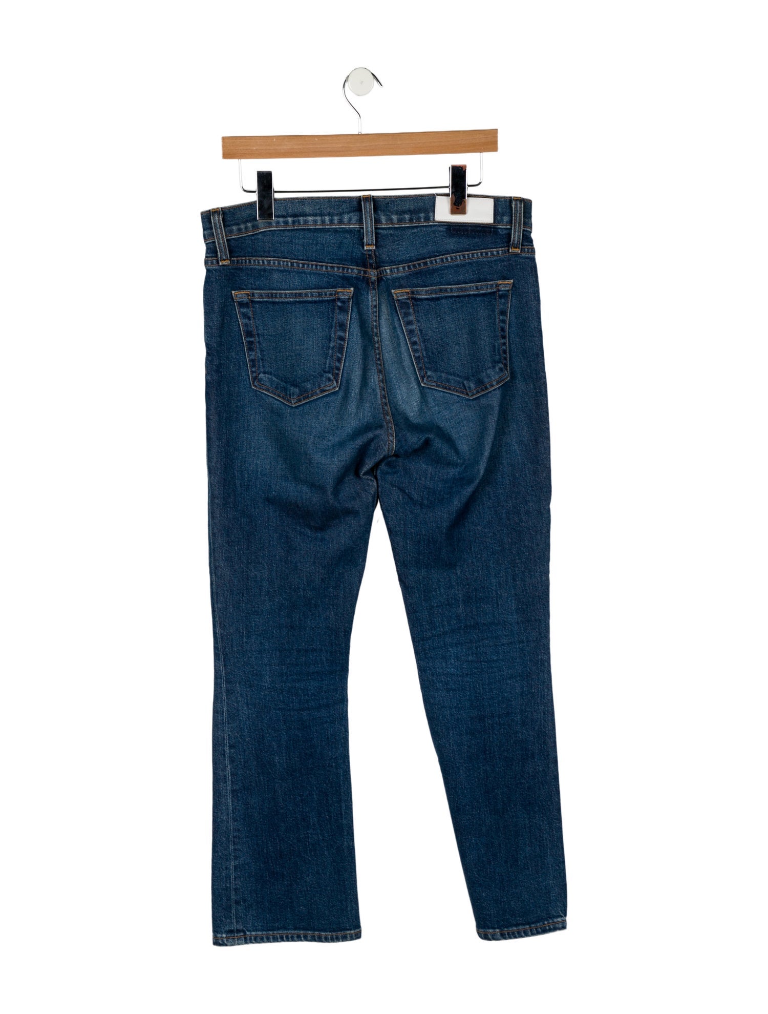RE/DONE Mid-Rise Straight Leg Jeans
