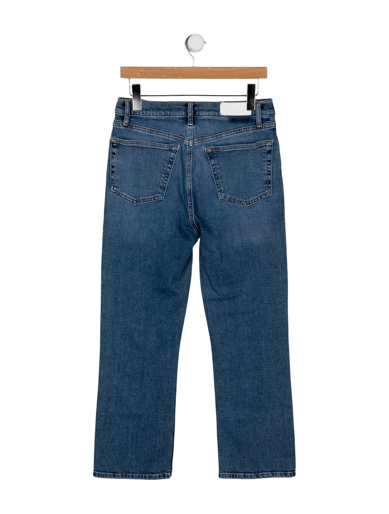 RE/DONE High-Rise Straight Leg Jeans