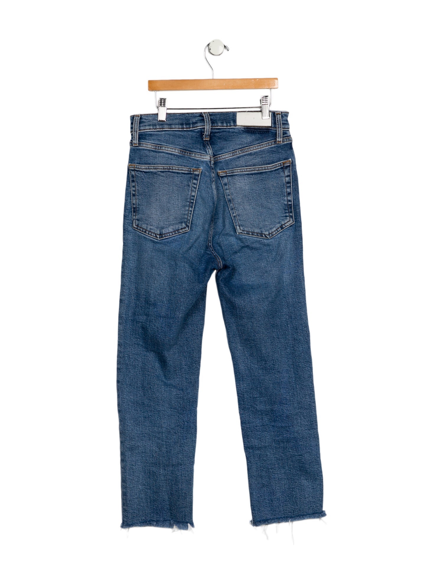 RE/DONE High-Rise Straight Leg Jeans