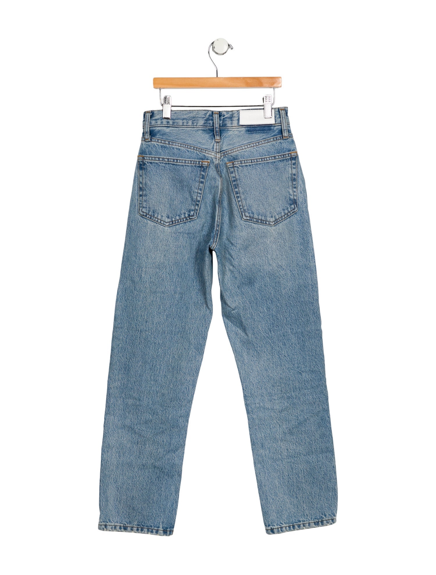 RE/DONE Mid-Rise Straight Leg Jeans