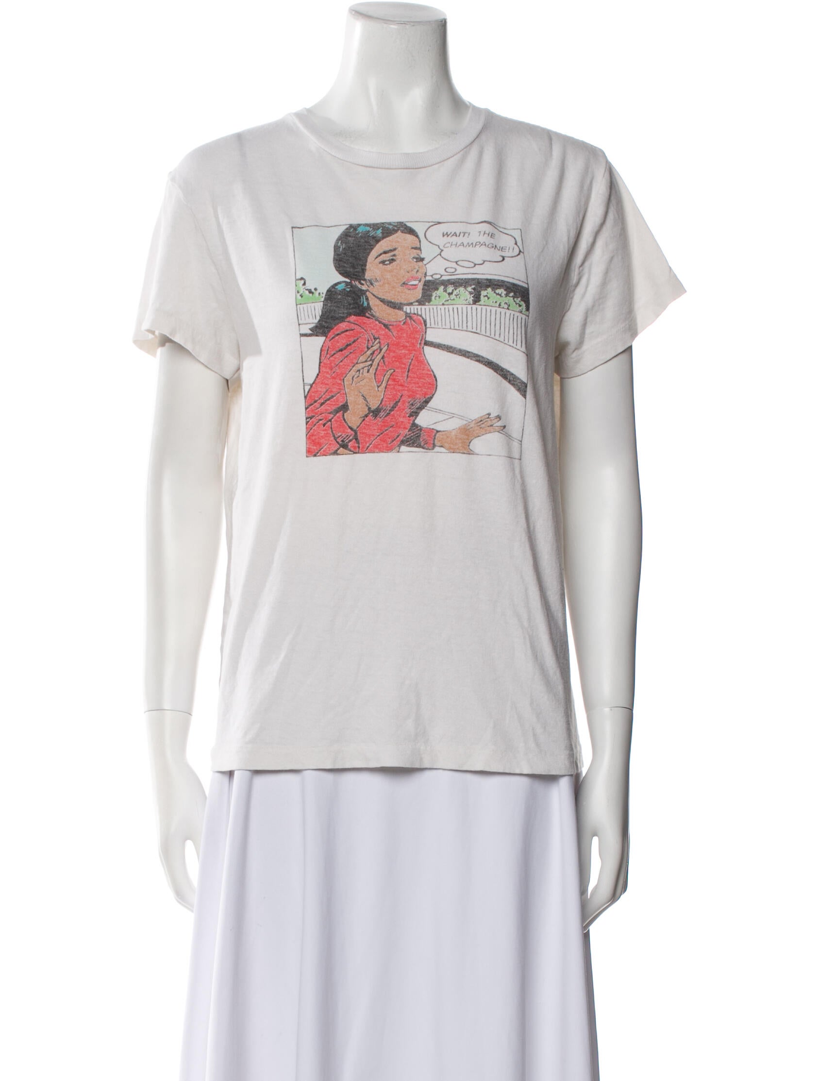 RE/DONE Graphic Print Crew Neck T-Shirt