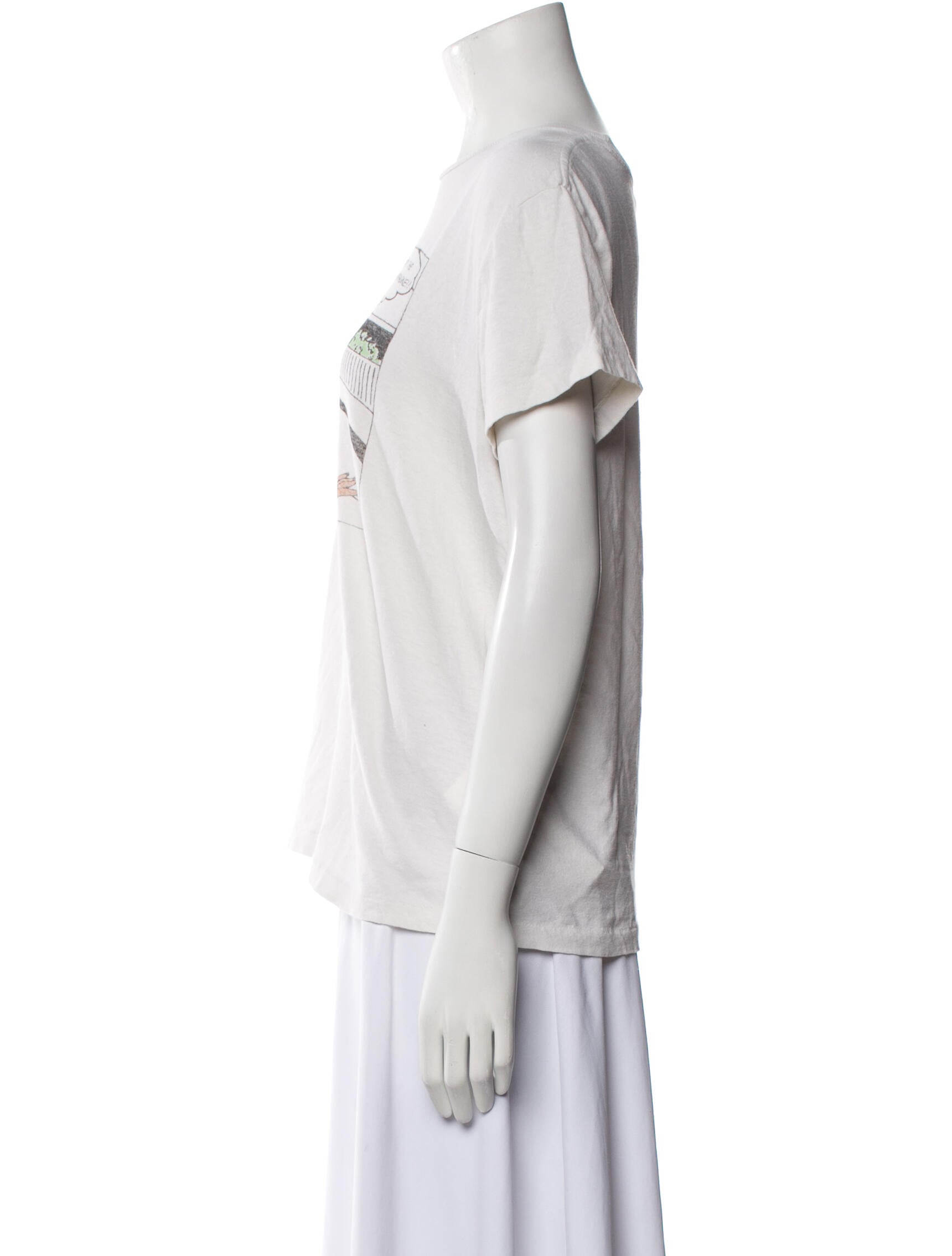 RE/DONE Graphic Print Crew Neck T-Shirt