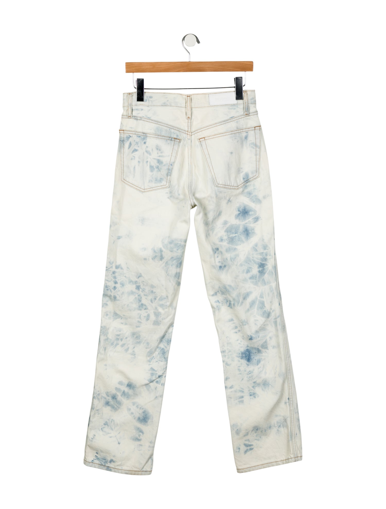 RE/DONE High-Rise Straight Leg Jeans