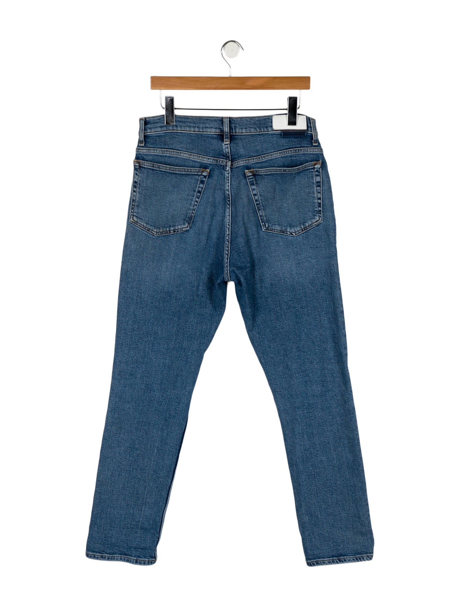 RE/DONE High-Rise Straight Leg Jeans