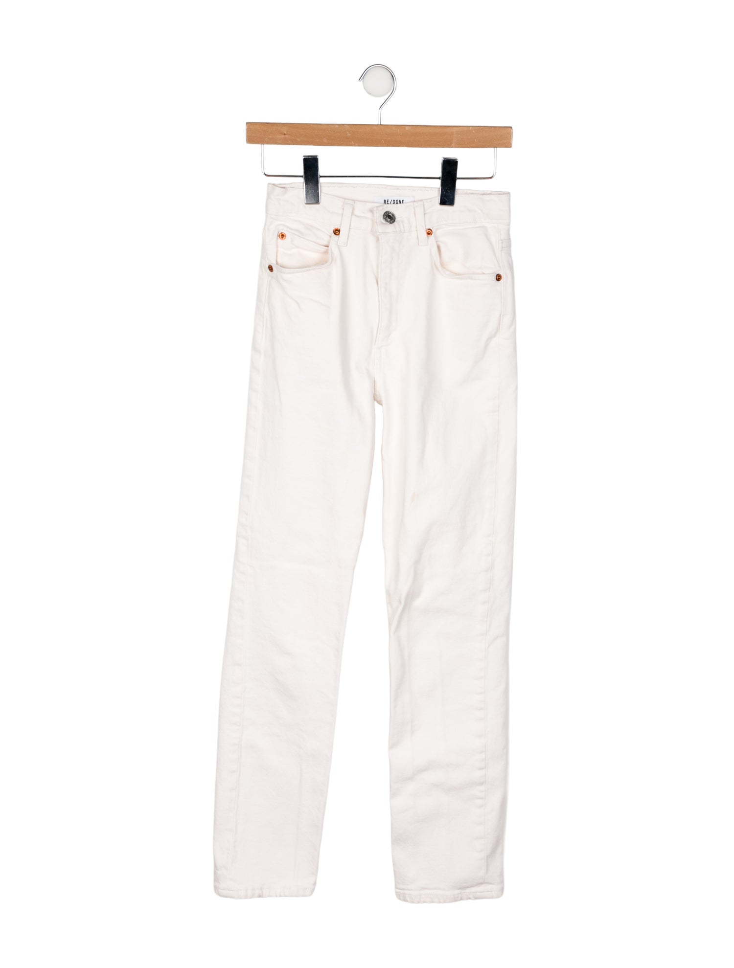 RE/DONE High-Rise Straight Leg Jeans