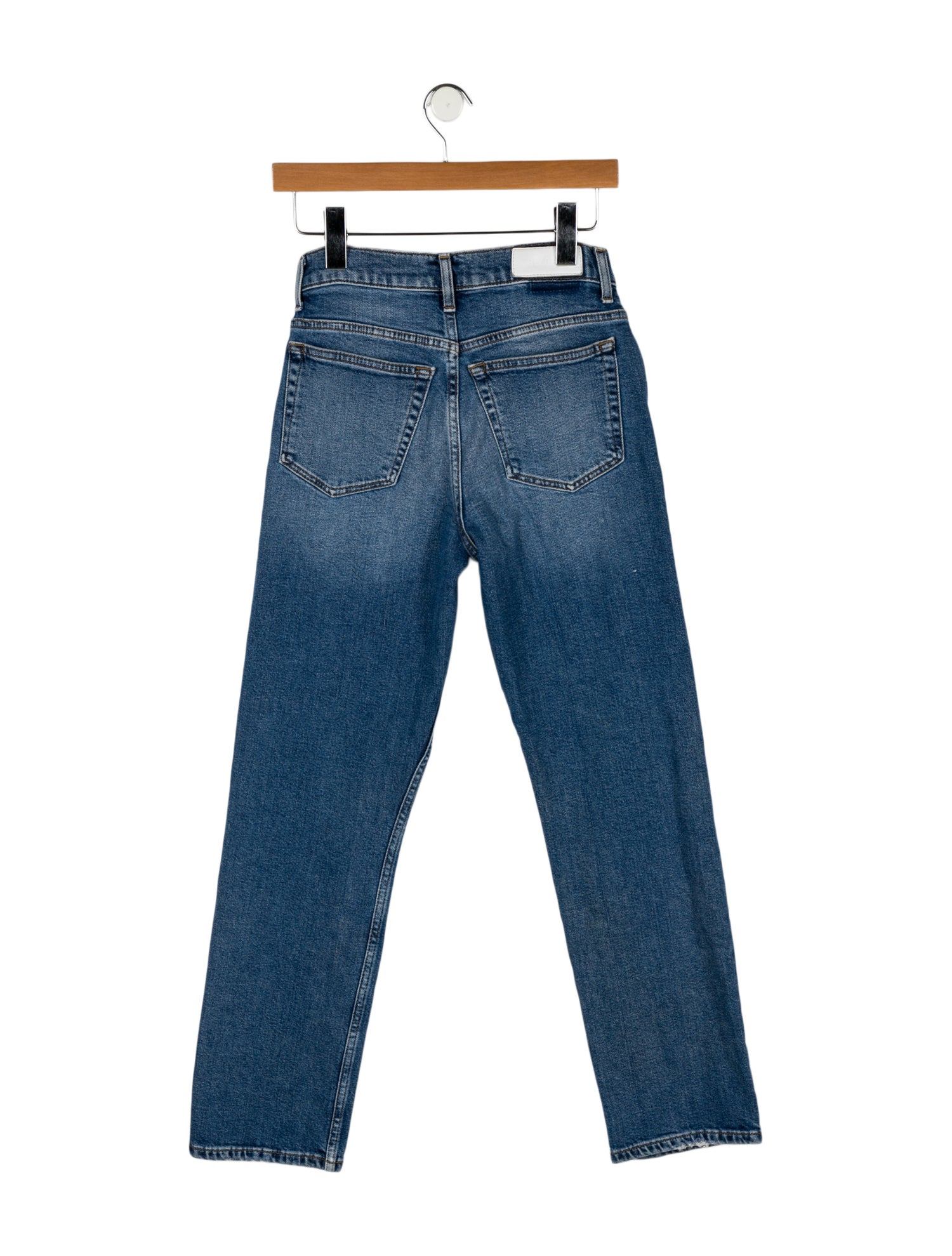 RE/DONE Mid-Rise Straight Leg Jeans