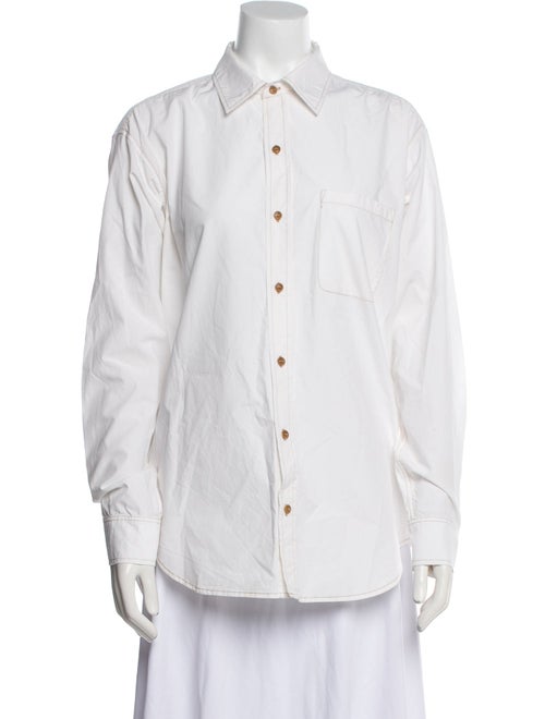 RE/DONE Long Sleeve Button-Up Top