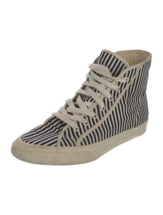 RE/DONE Canvas Striped Sneakers