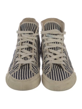 RE/DONE Canvas Striped Sneakers