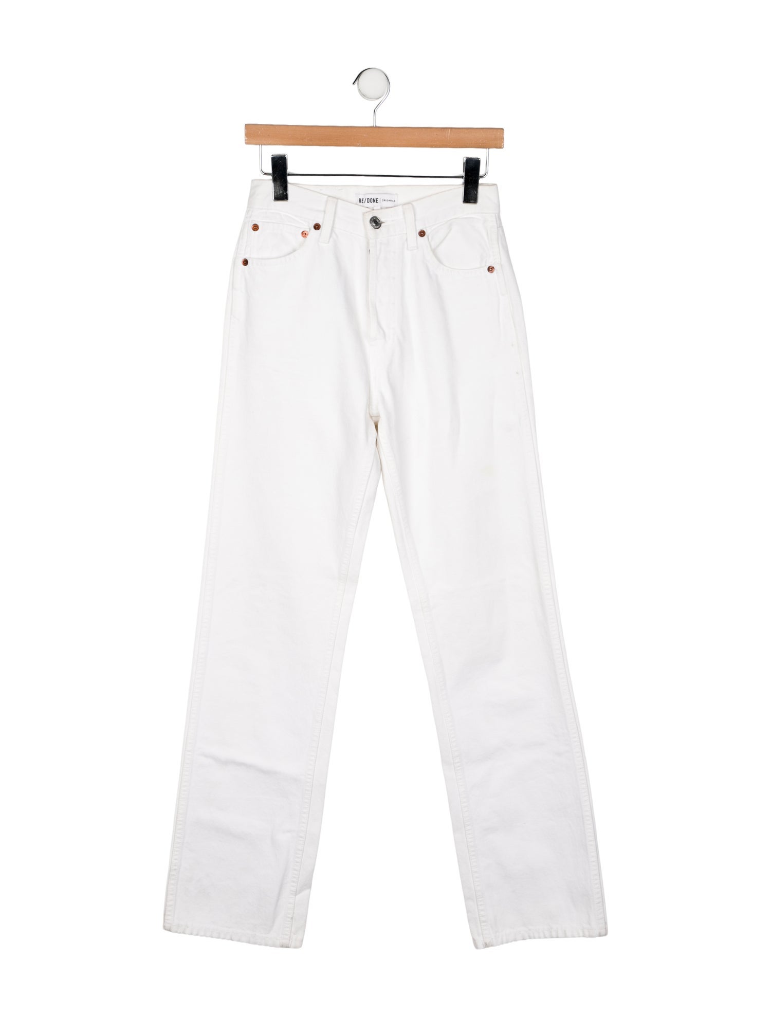 RE/DONE High-Rise Straight Leg Jeans