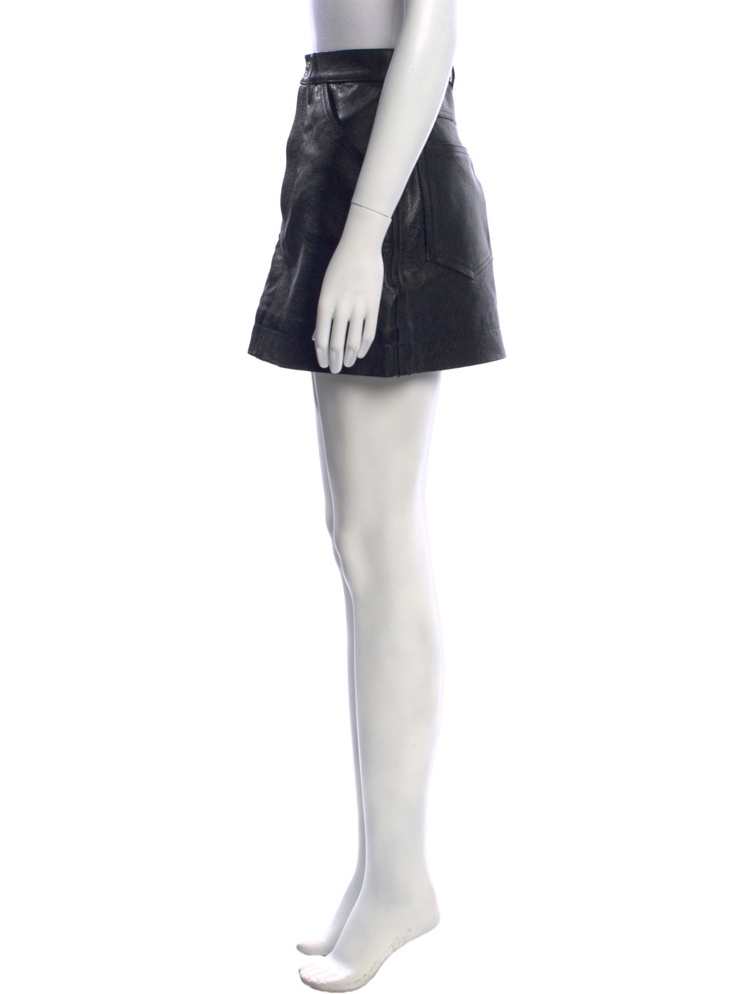 RE/DONE Leather Mini Skirt w/ Tags