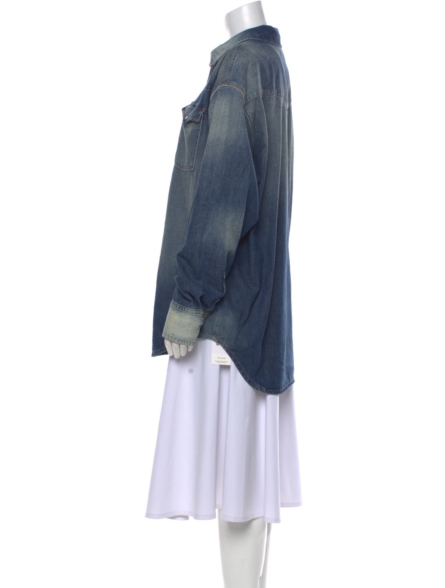 RE/DONE Long Sleeve Button-Up Top