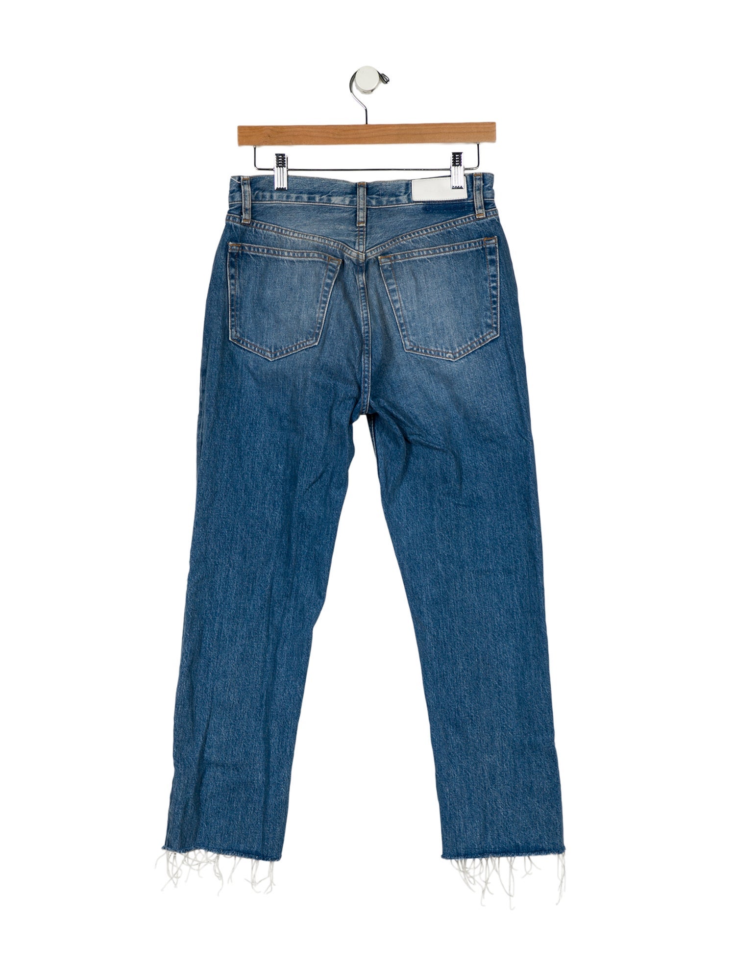 RE/DONE High-Rise Straight Leg Jeans