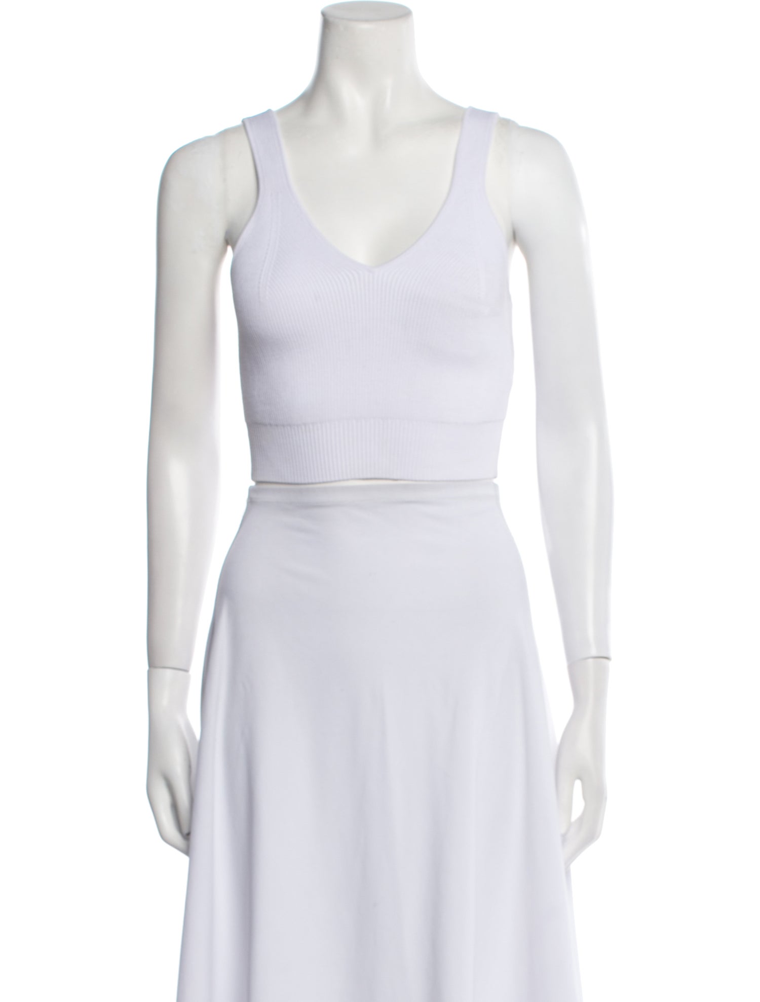 RE/DONE V-Neck Sleeveless Crop Top