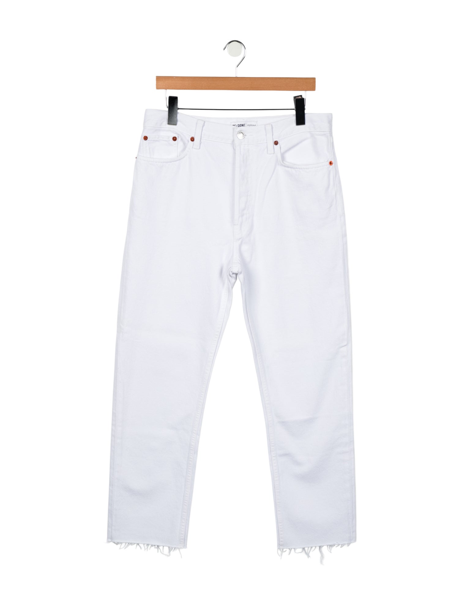 RE/DONE High-Rise Straight Leg Jeans