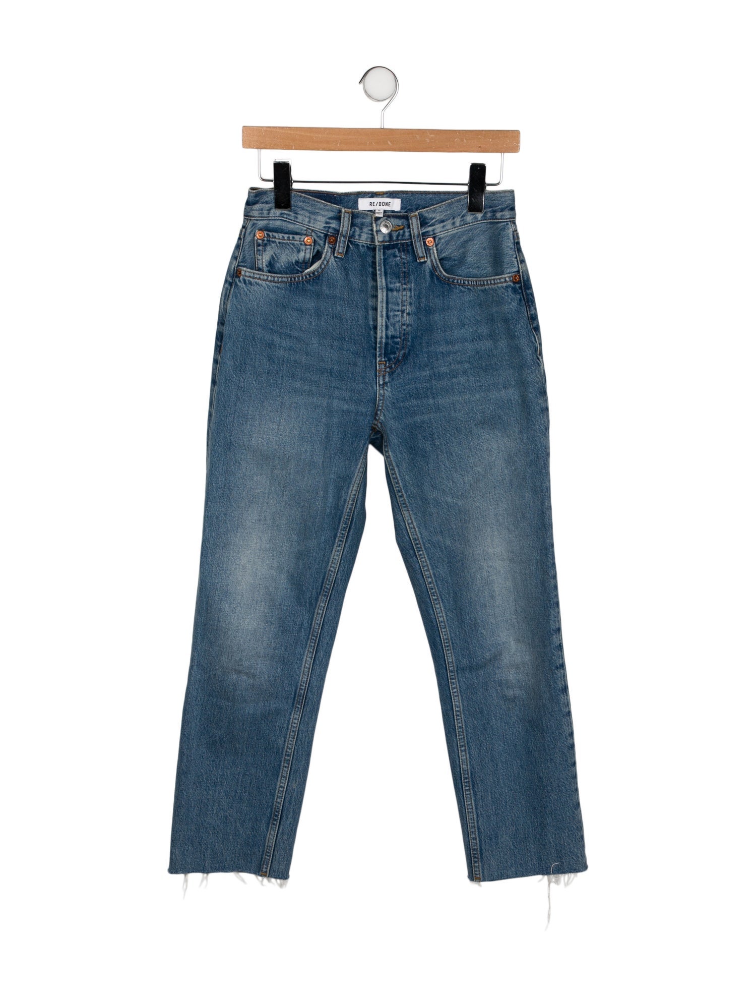 RE/DONE Mid-Rise Straight Leg Jeans